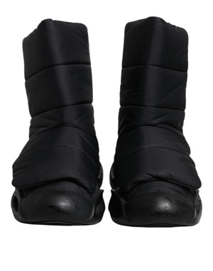 Schwarz Slip On Wave Gesteppte Turnschuhe Schuhe