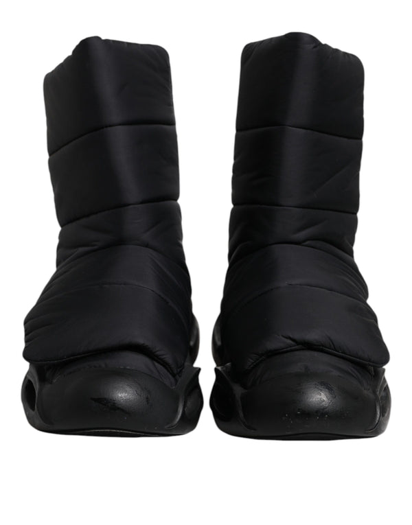 Schwarz Slip On Wave Gesteppte Turnschuhe Schuhe