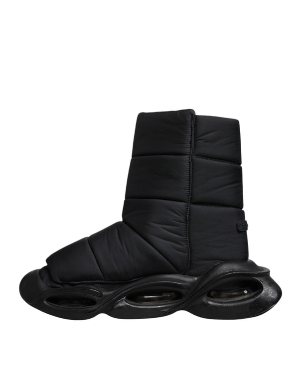 Schwarz Slip On Wave Gesteppte Turnschuhe Schuhe