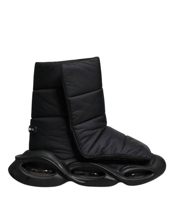 Schwarz Slip On Wave Gesteppte Turnschuhe Schuhe