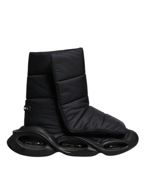 Schwarz Slip On Wave Gesteppte Turnschuhe Schuhe