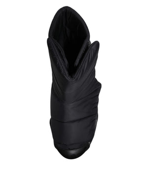 Schwarz Slip On Wave Gesteppte Turnschuhe Schuhe