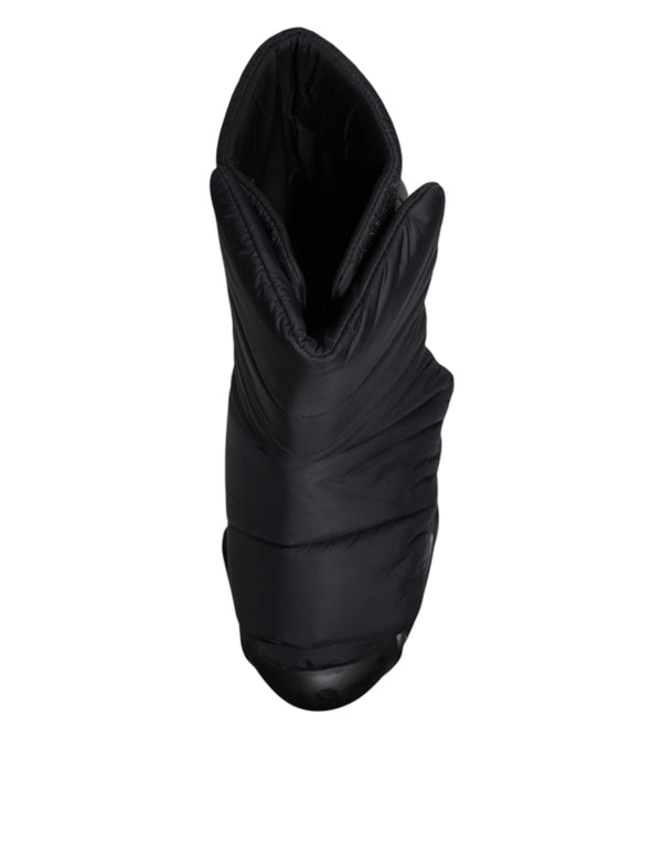 Schwarz Slip On Wave Gesteppte Turnschuhe Schuhe
