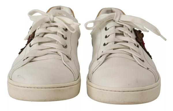 Weiß Leder Herz Low Top Casual Turnschuhe Schuhe