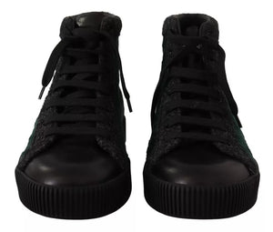 Grüne Cord High Tops Sneakers Herren Freizeitschuhe