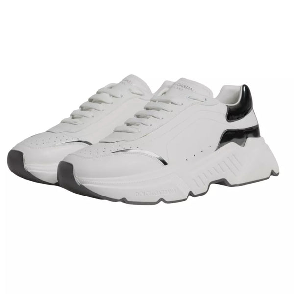 Weiß Silber DAYMASTER Leder Turnschuhe Männer Schuhe