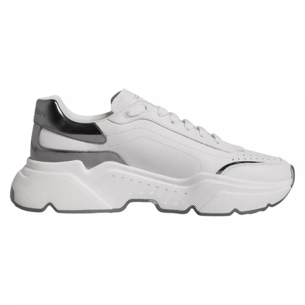 Weiß Silber DAYMASTER Leder Turnschuhe Männer Schuhe