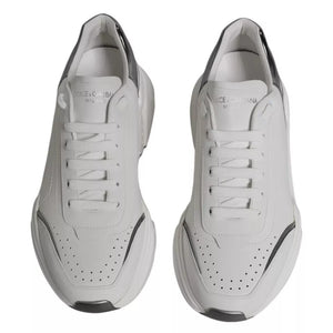Weiß Silber DAYMASTER Leder Turnschuhe Männer Schuhe