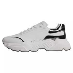 Weiß Silber DAYMASTER Leder Turnschuhe Männer Schuhe