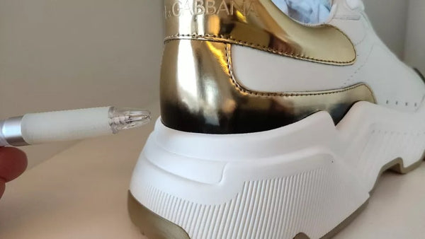 Weiß Gold DAYMASTER Leder Turnschuhe Männer Schuhe