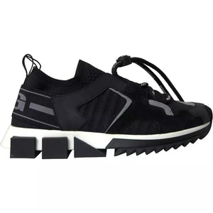 Schwarz Weiß Logo Sorrento Herren Turnschuhe Schuhe