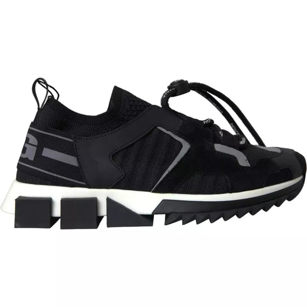 Schwarz Weiß Logo Sorrento Herren Turnschuhe Schuhe
