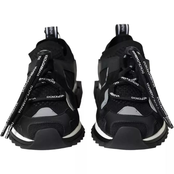 Schwarz Weiß Logo Sorrento Herren Turnschuhe Schuhe