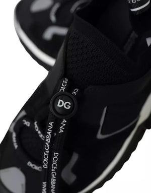 Schwarz Weiß Logo Sorrento Herren Turnschuhe Schuhe