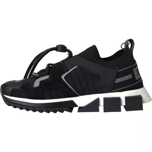 Schwarz Weiß Logo Sorrento Herren Turnschuhe Schuhe