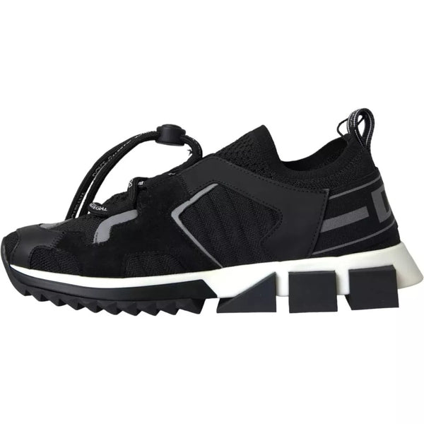 Schwarz Weiß Logo Sorrento Herren Turnschuhe Schuhe