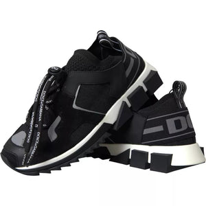Schwarz Weiß Logo Sorrento Herren Turnschuhe Schuhe