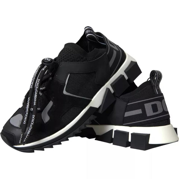 Schwarz Weiß Logo Sorrento Herren Turnschuhe Schuhe