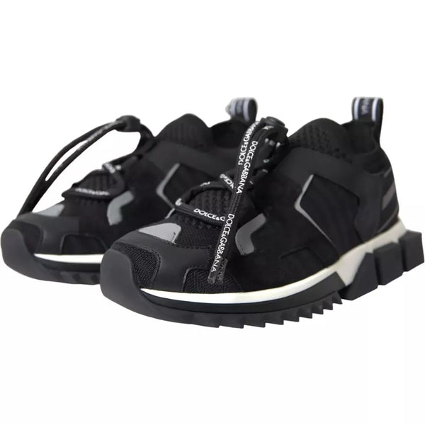 Schwarz Weiß Logo Sorrento Herren Turnschuhe Schuhe