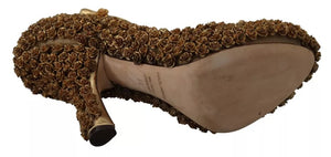 Gold Rosen verschönert Heels Pumps Schuhe