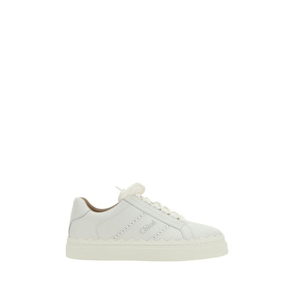 Weiße Kalbshaut Bos Taurus Sneakers mit niedrigem Schaft