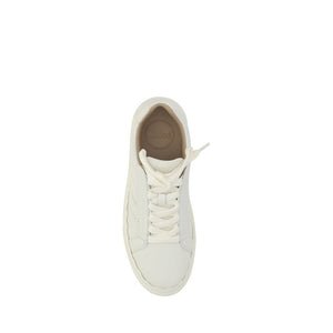 Weiße Kalbshaut Bos Taurus Sneakers mit niedrigem Schaft