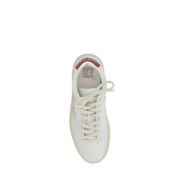 Weiße Kalbshaut Bos Taurus Sneakers mit niedrigem Schaft