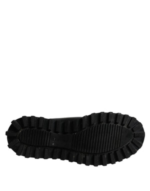 Schwarz DG Logo Horse Sock Ankle Boots Schuhe