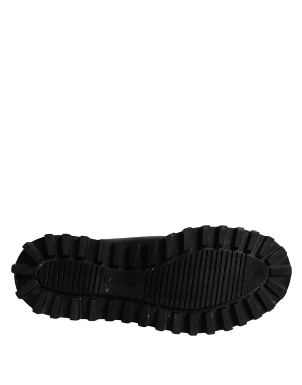 Schwarz DG Logo Horse Sock Ankle Boots Schuhe