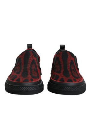 Rot Schwarz Leopard Baumwolle Männer Low Top Turnschuhe Schuhe
