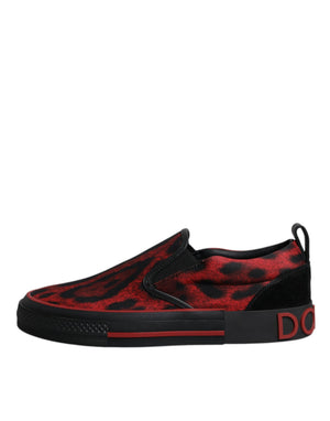 Rot Schwarz Leopard Baumwolle Männer Low Top Turnschuhe Schuhe