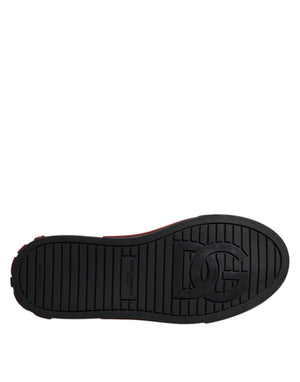 Rot Schwarz Leopard Baumwolle Männer Low Top Turnschuhe Schuhe
