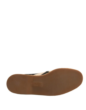 Schwarz Weiß Streifen Slip On Espadrille Schuhe