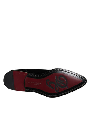 Schwarze Samt-Baumwoll-Spitzen-Derby-Schuhe