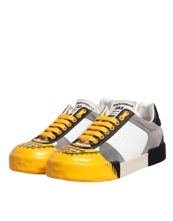 Multicolor Leder DNA Low Top Sneakers Schuhe