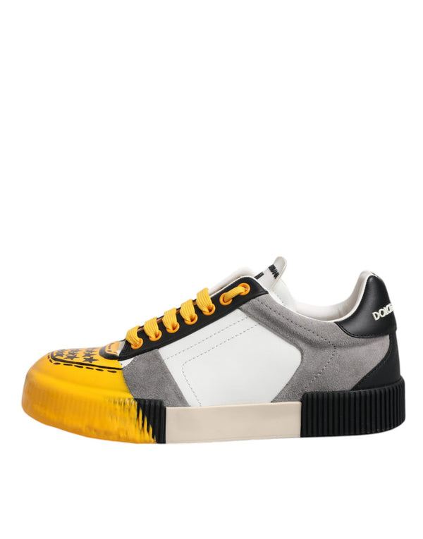 Multicolor Leder DNA Low Top Sneakers Schuhe