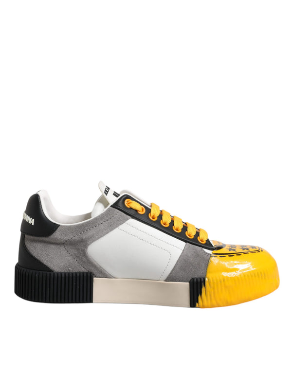 Multicolor Leder DNA Low Top Sneakers Schuhe