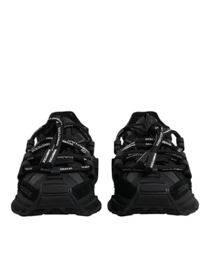 Schwarz Low Top Space Lace Up Sneakers Schuhe