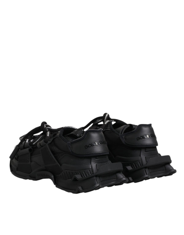Schwarz Low Top Space Lace Up Sneakers Schuhe