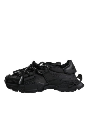 Schwarz Low Top Space Lace Up Sneakers Schuhe