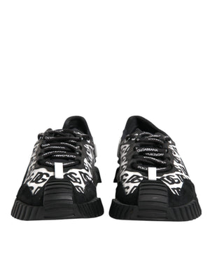 Schwarz Logo Nylon Low Top NS1 Turnschuhe Schuhe