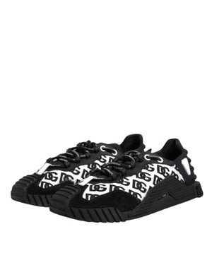 Schwarz Logo Nylon Low Top NS1 Turnschuhe Schuhe