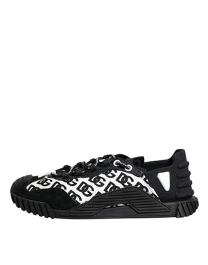 Schwarz Logo Nylon Low Top NS1 Turnschuhe Schuhe