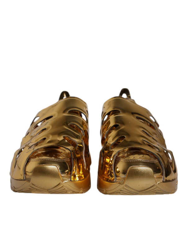 Gold Daymaster Leder Low Top Sneakers Schuhe