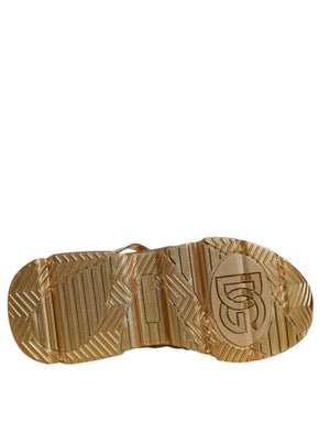 Gold Daymaster Leder Low Top Sneakers Schuhe