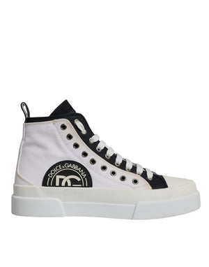 Weiß Schwarz Baumwolle High Top Turnschuhe Schuhe