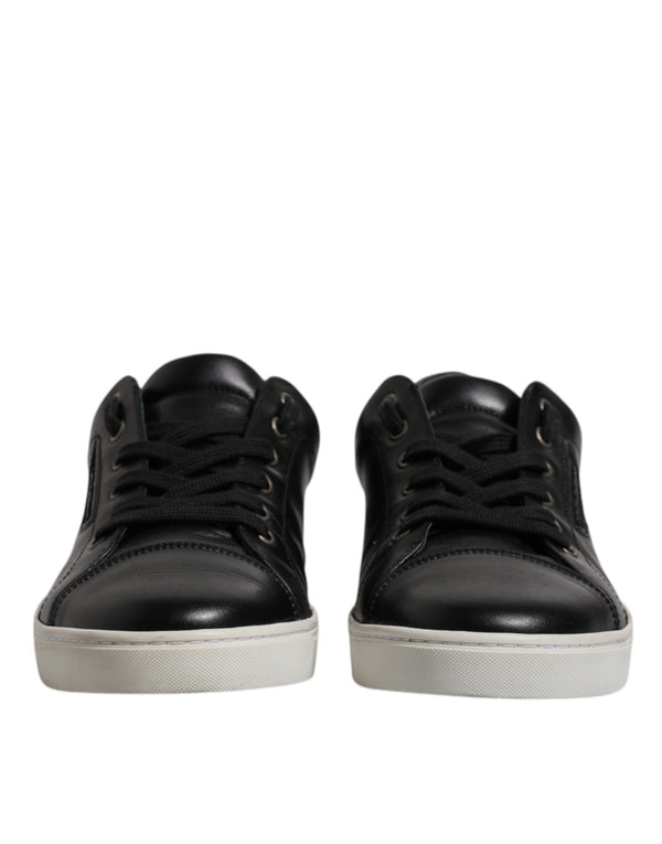 Schwarz London Nappaleder Männer Turnschuhe Schuhe