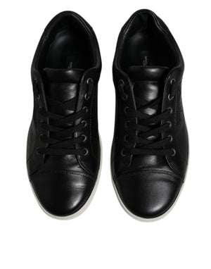 Schwarz London Nappaleder Männer Turnschuhe Schuhe