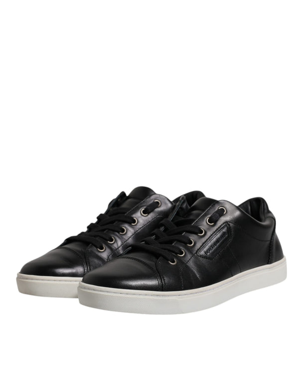Schwarz London Nappaleder Männer Turnschuhe Schuhe