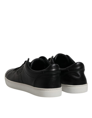 Schwarz London Nappaleder Männer Turnschuhe Schuhe